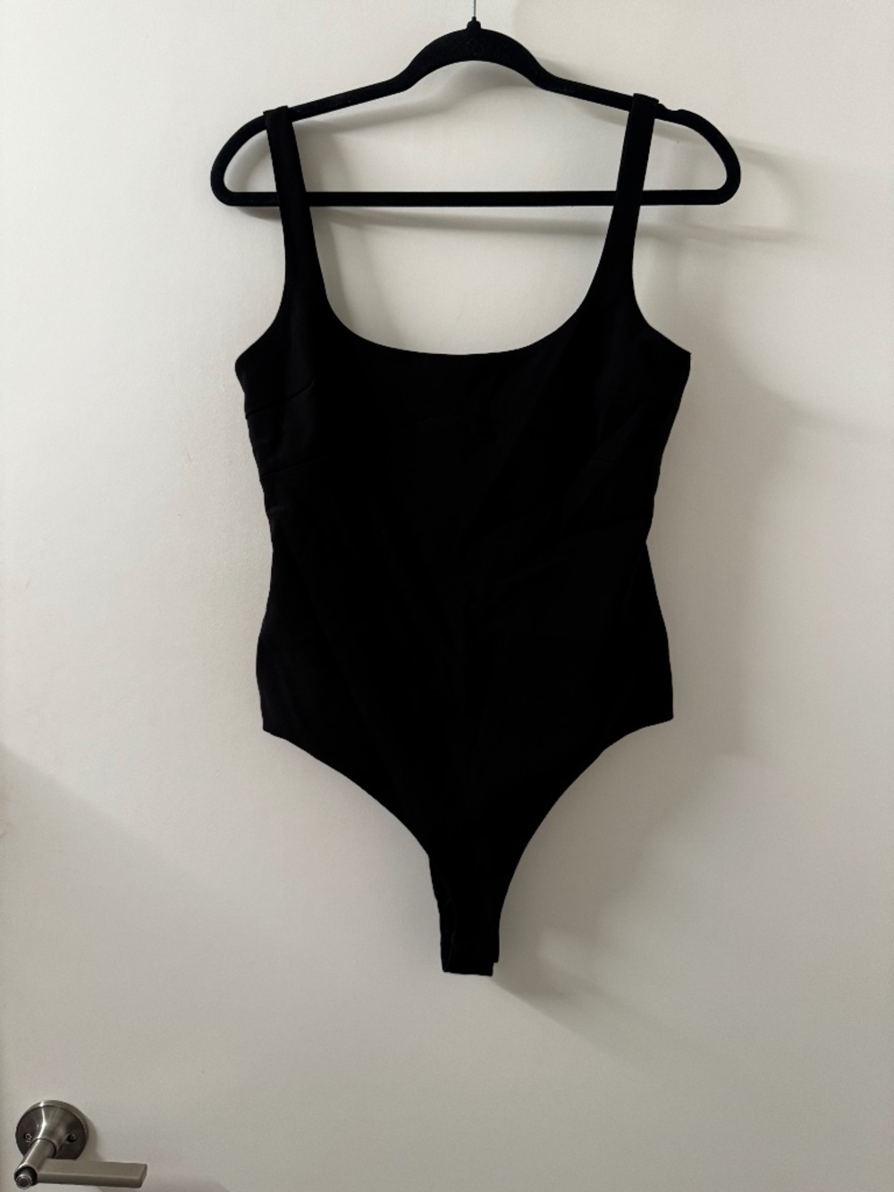 Zara Black Scoop Neck Tank Bodysuit Size Medium